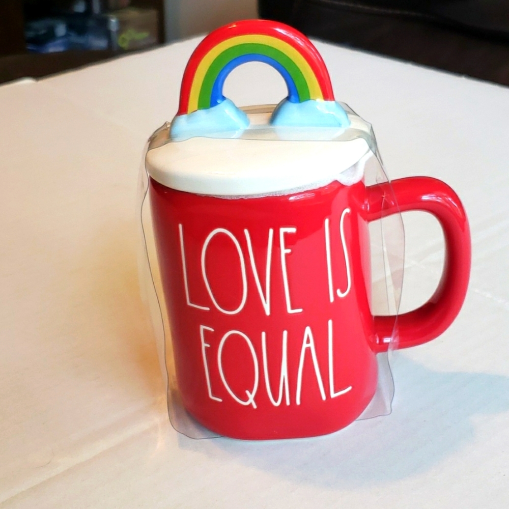 Love Is Equal mug & matching lid Christmas holiday gift